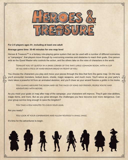 Heroes & Treasure Rule Book Cover